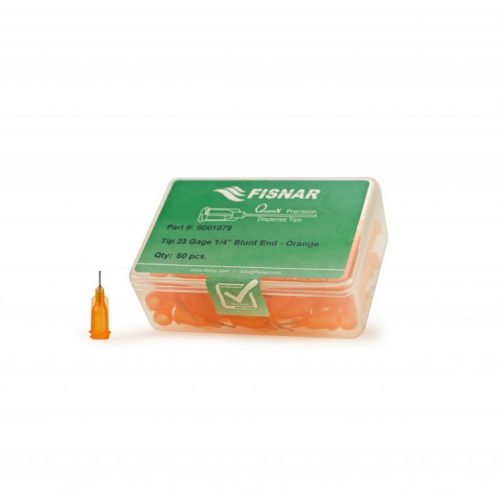 Fisnar 23ga Orange 1/4" Blunt End Tip - 50 Pack