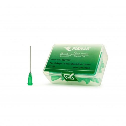 Fisnar 18ga Green 1.5" Blunt End Tip - 50 Pack