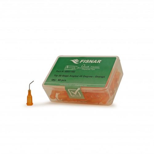 Fisnar 23ga Orange 0.5" 45 Blunt End Tip - 50 Pack